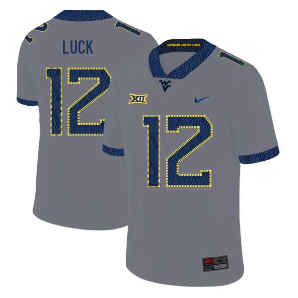 West Virginia Mountaineers 12 Oliver Luck Gray College Football Jersey Dzhi,We sell and wholesale West Virginia Mountaineers 12 Oliver Luck Gray College Football Jersey Dzhi on line form chian!